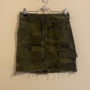 Hollister Camo Cargo Skirt